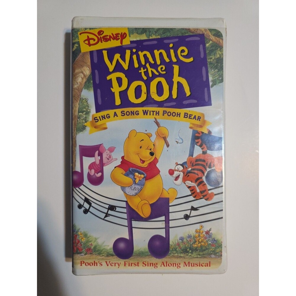 Disney Winnie the Pooh SING A SONG WITH POOH BEAR SING ALONG MUSICAL VHS VIDEO